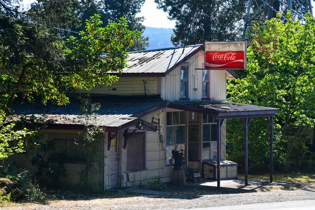 Old country store with Coca Cola sign  Summit, WA